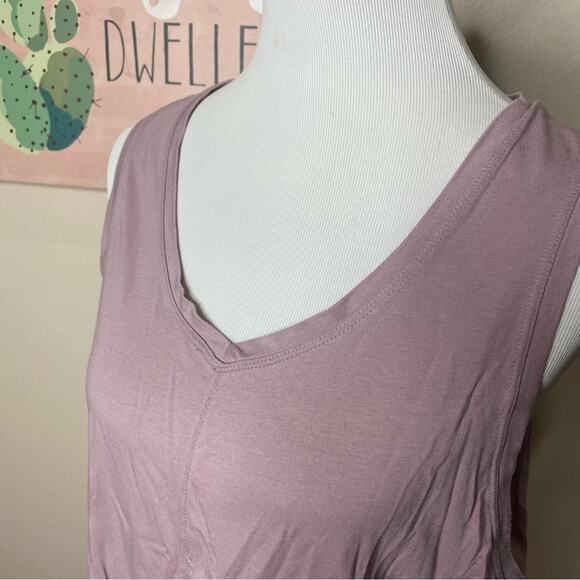 Zyia Lilac Front Tie Tank Top - Picture 2 of 9